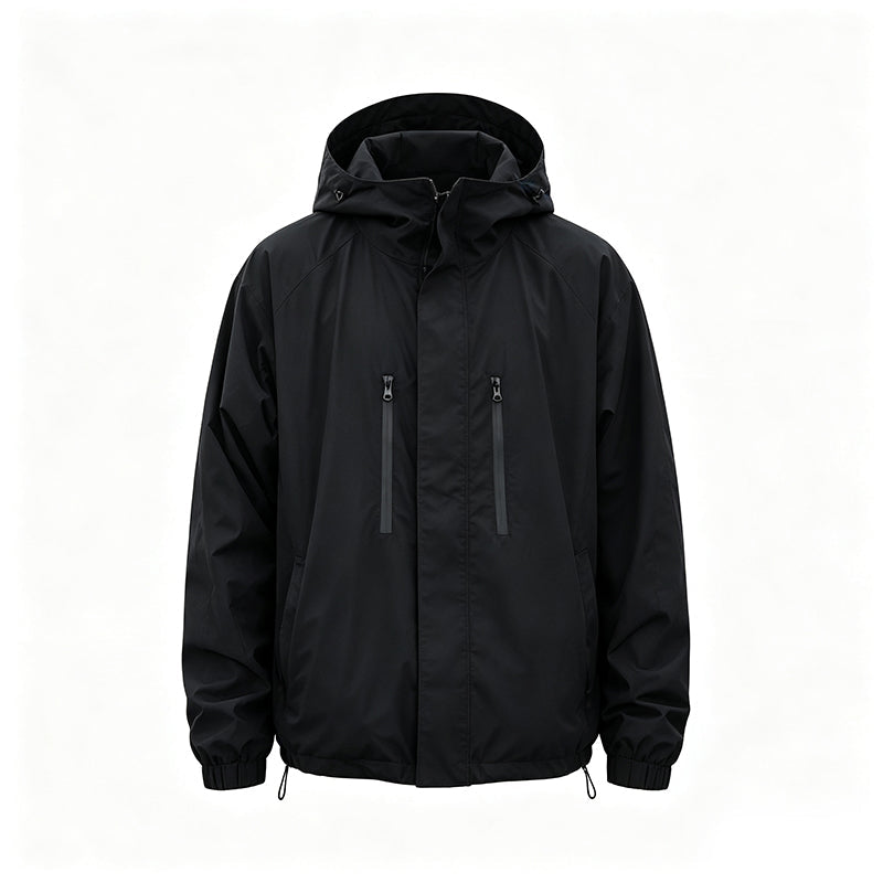 📢📢50%Rabatt!!!🎉✨Winddichte Cargojacke mit Kapuze für Herren, wasserdichte Outdoor-Streetwear-Mantel