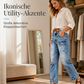 📢📢50%Rabatt!!!🎉✨Hochtaillierte, elastische Jeans mit geradem Bein für Damen