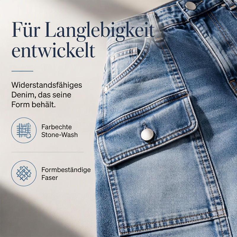 📢📢50%Rabatt!!!🎉✨Hochtaillierte, elastische Jeans mit geradem Bein für Damen