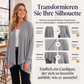 📢📢50%Rabatt!!!🎉✨Lässige Damen-Cardigan mit offener Vorderseite und Drapierung