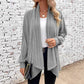 📢📢50%Rabatt!!!🎉✨Lässige Damen-Cardigan mit offener Vorderseite und Drapierung