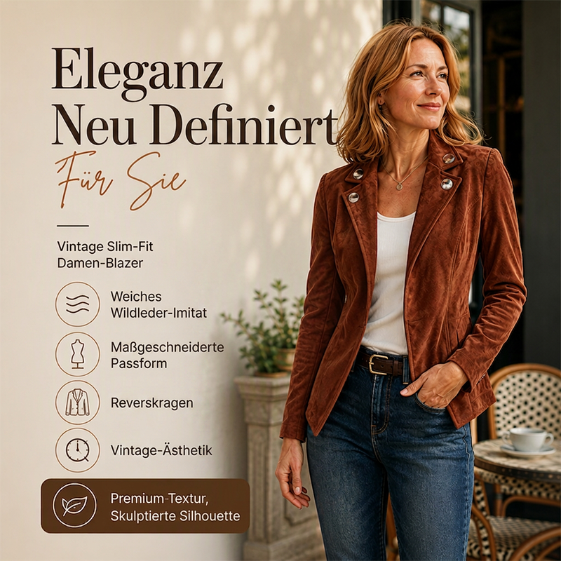 📢📢50%Rabatt!!!🎉✨Schicke taillierte Damenjacke mit Revers