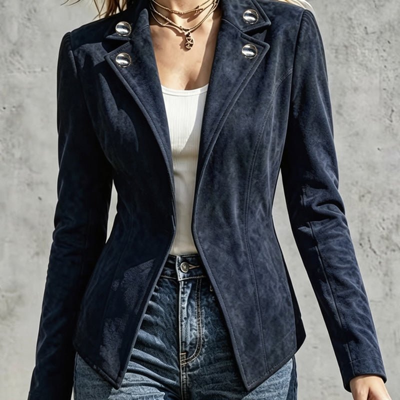 📢📢50%Rabatt!!!🎉✨Schicke taillierte Damenjacke mit Revers