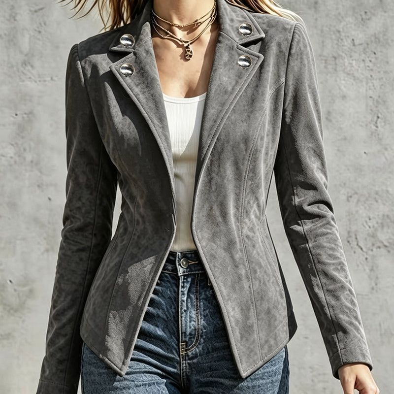 📢📢50%Rabatt!!!🎉✨Schicke taillierte Damenjacke mit Revers