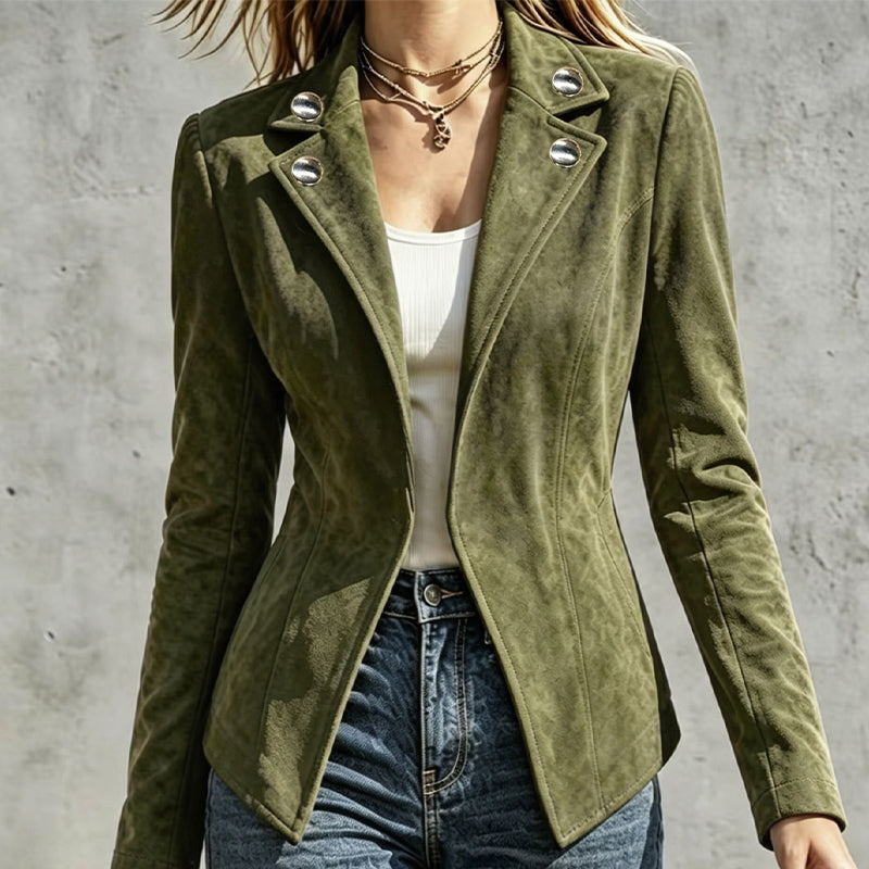 📢📢50%Rabatt!!!🎉✨Schicke taillierte Damenjacke mit Revers