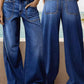🔥Solange der Vorrat reicht 50 % Rabatt!🎉Damenjeans mit hoher Taille und weitem Bein
