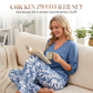 📢📢50% Rabatt!!! 🎉✨ Damen-Set aus V-Ausschnitt-Bluse & bedruckter Weithose