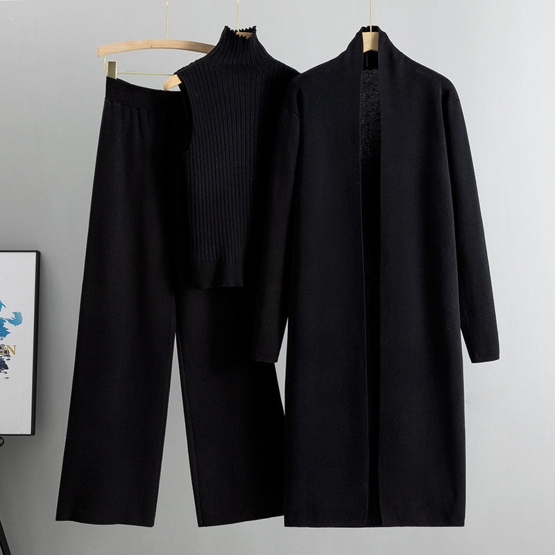 📢📢50%Rabatt!!!💞 Über 100.000 verkauft – der beliebteste Hit – jetzt zum halben Preis Herbst Ärmellose Weste ＆ Cardigan ＆ Hose 3-teiliges Set