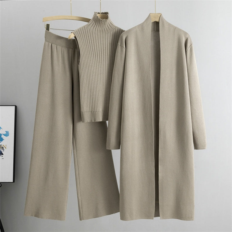 📢📢50%Rabatt!!!💞 Über 100.000 verkauft – der beliebteste Hit – jetzt zum halben Preis Herbst Ärmellose Weste ＆ Cardigan ＆ Hose 3-teiliges Set