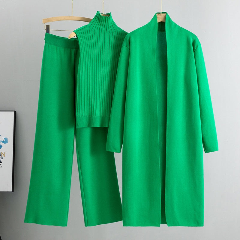 📢📢50%Rabatt!!!💞 Über 100.000 verkauft – der beliebteste Hit – jetzt zum halben Preis Herbst Ärmellose Weste ＆ Cardigan ＆ Hose 3-teiliges Set