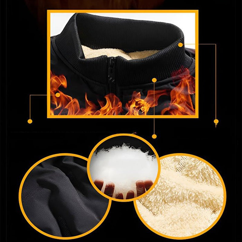 📢📢50%Rabatt!!!🎉✨Stepp-Winterjacke für Herren mit Kunstfleece-Futter