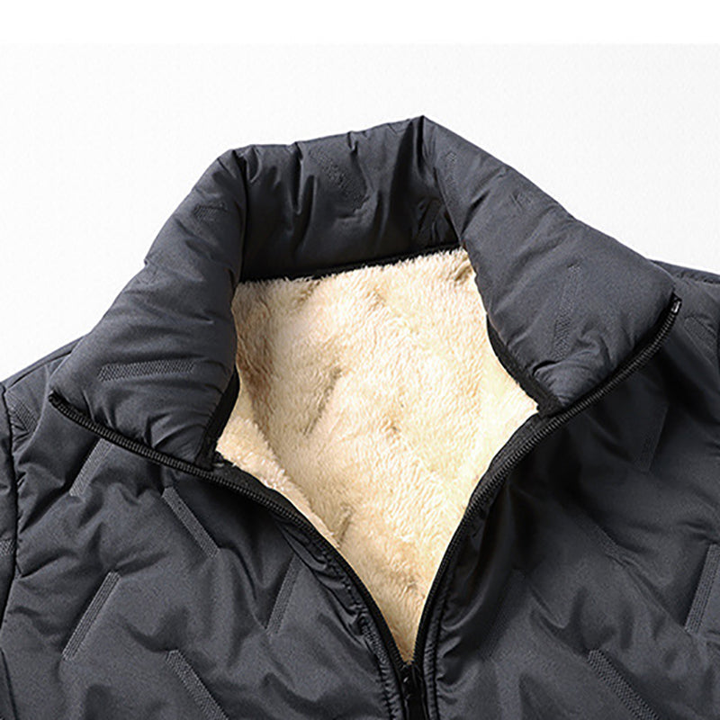 📢📢50%Rabatt!!!🎉✨Stepp-Winterjacke für Herren mit Kunstfleece-Futter