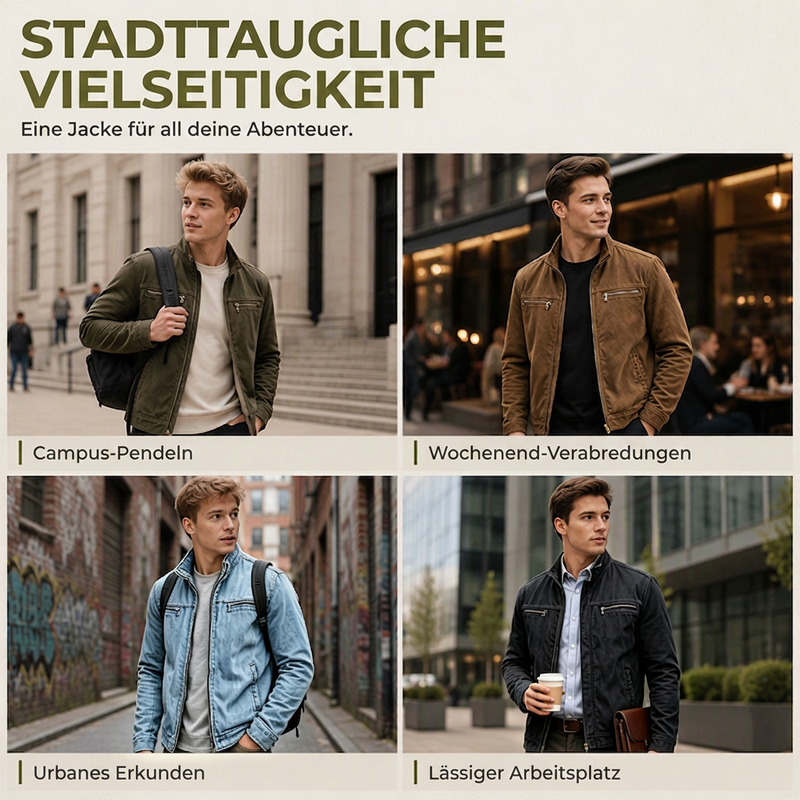 📢📢50%Rabatt!!!🎉✨Herren-Cargo-Jacke, leger und figurbetont