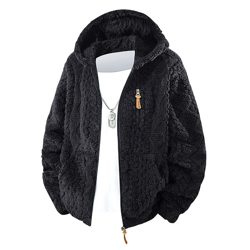 📢🎉50%Rabatt!!!🛍️✨Herren-Fleecejacke mit Kapuze und Reißverschluss