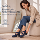📢📢50%Rabatt!!!🎉✨Mary-Jane-Schuhe für Damen mit runder Spitze, überkreuzten Riemen, Blockabsatz, Plateau und Cut-Out-Ausschnitten, hochhackig