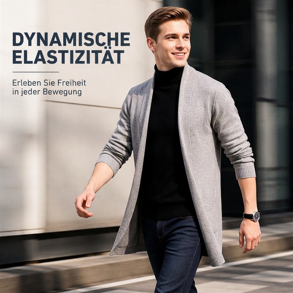 📢📢50%Rabatt!!!🎉✨Lässiges, lang geschnittenes, schmal anliegendes Strickoberteil für Herren