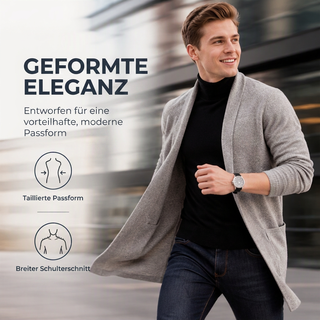 📢📢50%Rabatt!!!🎉✨Lässiges, lang geschnittenes, schmal anliegendes Strickoberteil für Herren