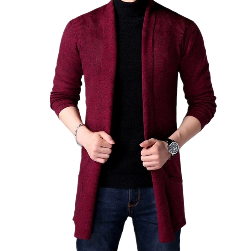📢📢50%Rabatt!!!🎉✨Lässiges, lang geschnittenes, schmal anliegendes Strickoberteil für Herren
