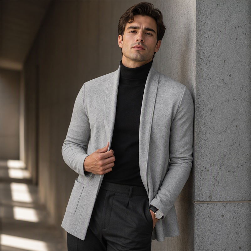 📢📢50%Rabatt!!!🎉✨Lässiges, lang geschnittenes, schmal anliegendes Strickoberteil für Herren