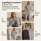 📢📢50%Rabatt!!!🎉✨Schweres zweiteiliges Trainingsanzug-Set für Damen aus Baumwollmischung mit Reißverschluss und weit geschnittenen Hosen