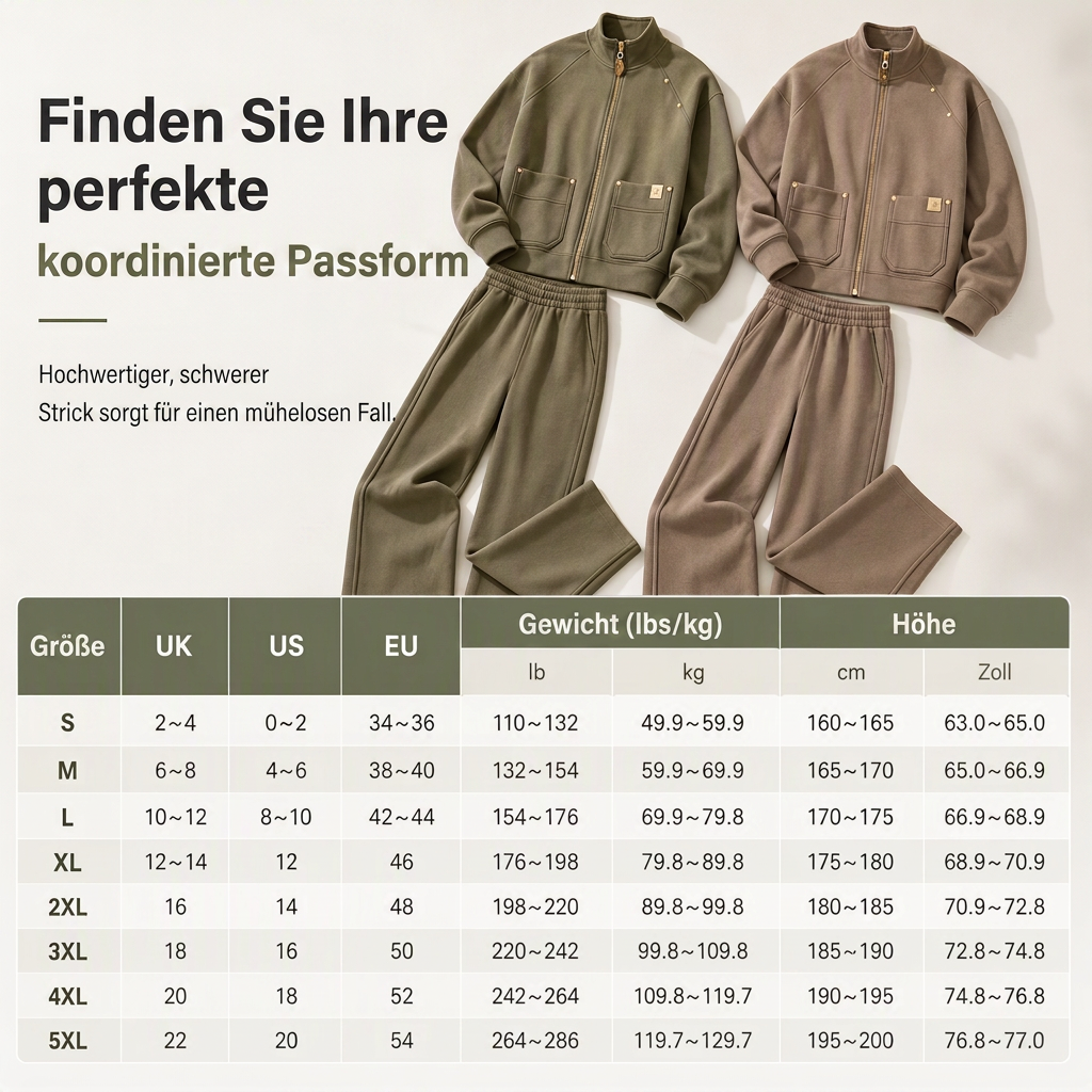 📢📢50%Rabatt!!!🎉✨Schweres zweiteiliges Trainingsanzug-Set für Damen aus Baumwollmischung mit Reißverschluss und weit geschnittenen Hosen