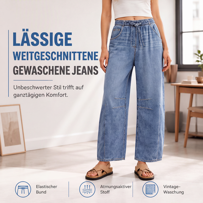 📢📢50%Rabatt!!!🎉✨Legere Jeans mit weiter Passform für Damen