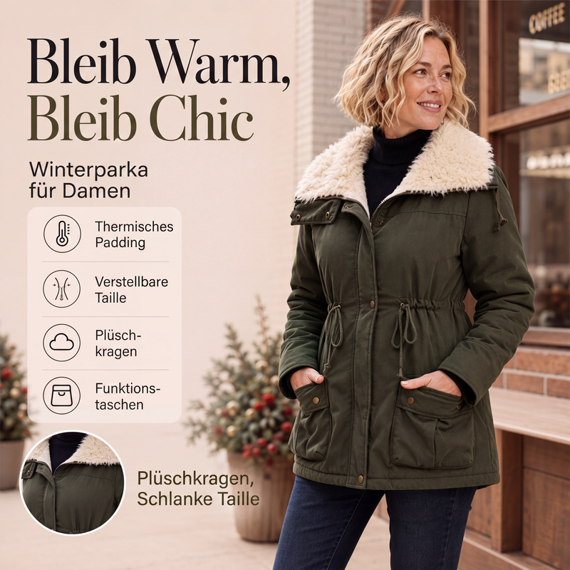 📢📢50%Rabatt!!!🎉✨Gepolsterte Damen-Kapuzenjacke in mittellanger Länge