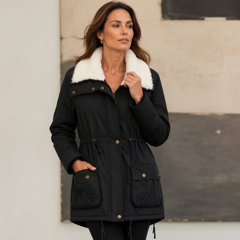 📢📢50%Rabatt!!!🎉✨Gepolsterte Damen-Kapuzenjacke in mittellanger Länge