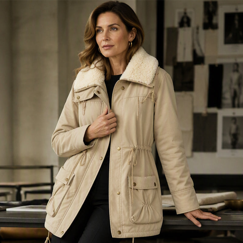 📢📢50%Rabatt!!!🎉✨Gepolsterte Damen-Kapuzenjacke in mittellanger Länge