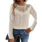 📢📢50%Rabatt!!!🎉✨Langarm-T-Shirt für Damen mit Spitzen-Applikationen