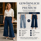 📢📢50%Rabatt!!!🎉✨Elegante Jeans mit geradem Bein und gerüschtem Saum für Damen