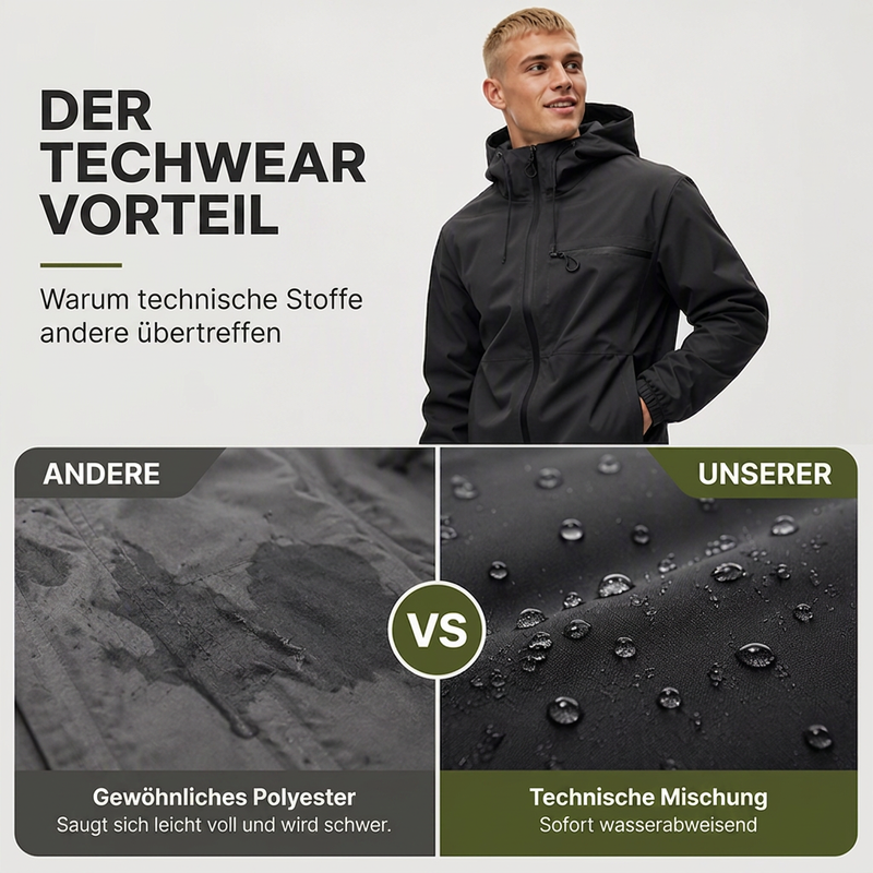 📢📢50% Rabatt!!! 🎉✨Wasserdichte Outdoor-Kapuzenjacke für Herren