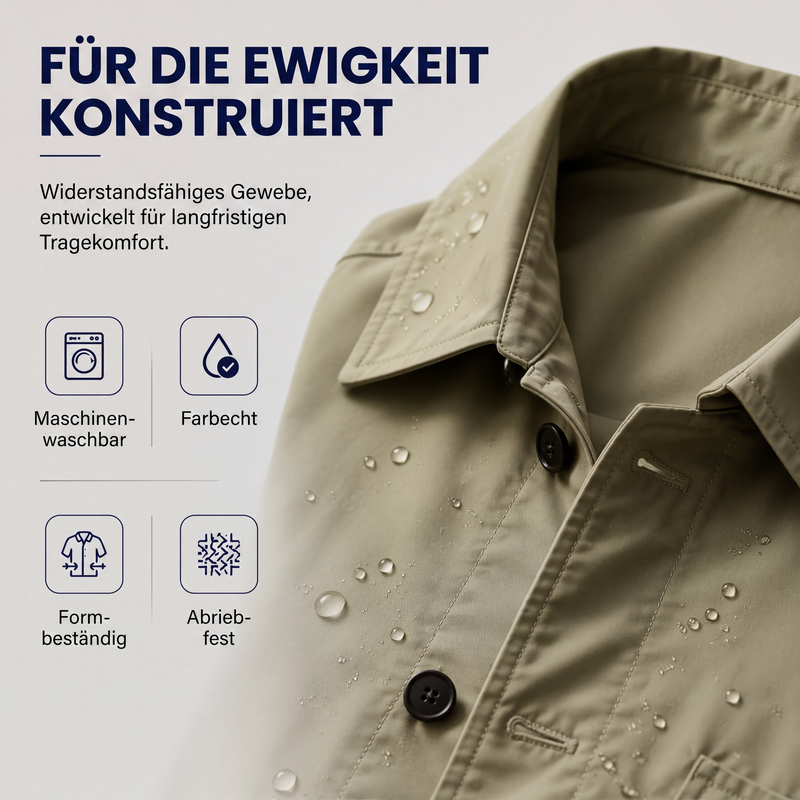 📢📢50%Rabatt!!!🎉✨Wasserdichter mittellanger Trenchcoat für Herren