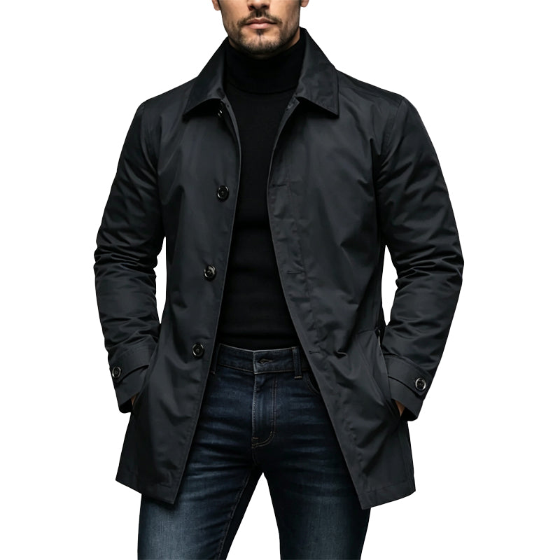 📢📢50%Rabatt!!!🎉✨Wasserdichter mittellanger Trenchcoat für Herren