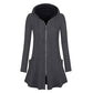 📢📢50%Rabatt!!!🎉✨Damen Kapuzenjacke mit Reißverschluss, mittellang