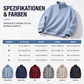 📢📢50%Rabatt!!!🎉✨Herren-Sweatshirt mit entspannter Passform, Halbreißverschluss und Waffelstruktur