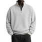 📢📢50%Rabatt!!!🎉✨Herren-Sweatshirt mit entspannter Passform, Halbreißverschluss und Waffelstruktur