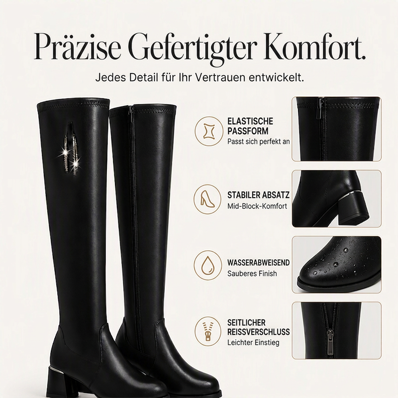 📢📢50%Rabatt!!!🎉✨Warme elastische Damen-Overknee-Stiefel