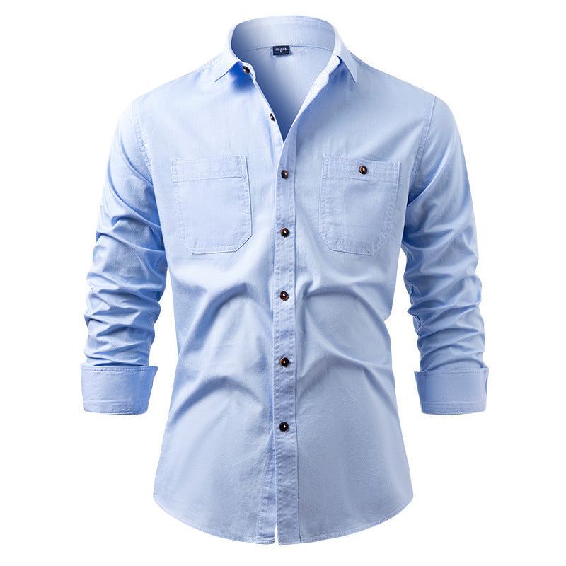 📢📢50%Rabatt!!!🎉✨Legeres Langarm-Hemd aus Jeansstoff für Herren