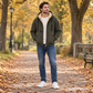 Warmes Kapuzenpullover mit Reißverschluss für Herren