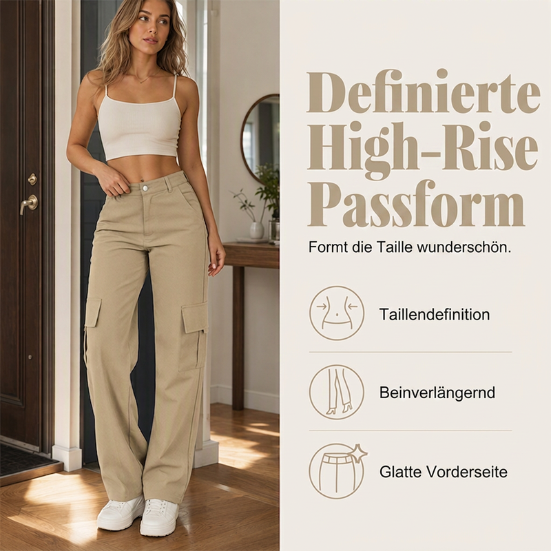 Modische, figurformende Cargohosen für Damen