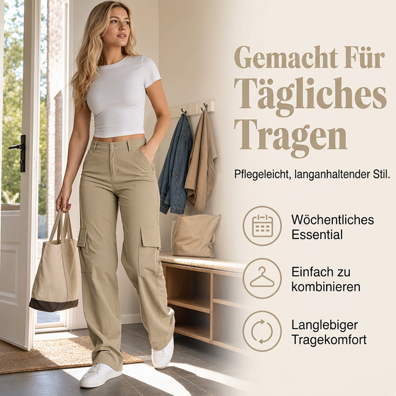 Modische, figurformende Cargohosen für Damen
