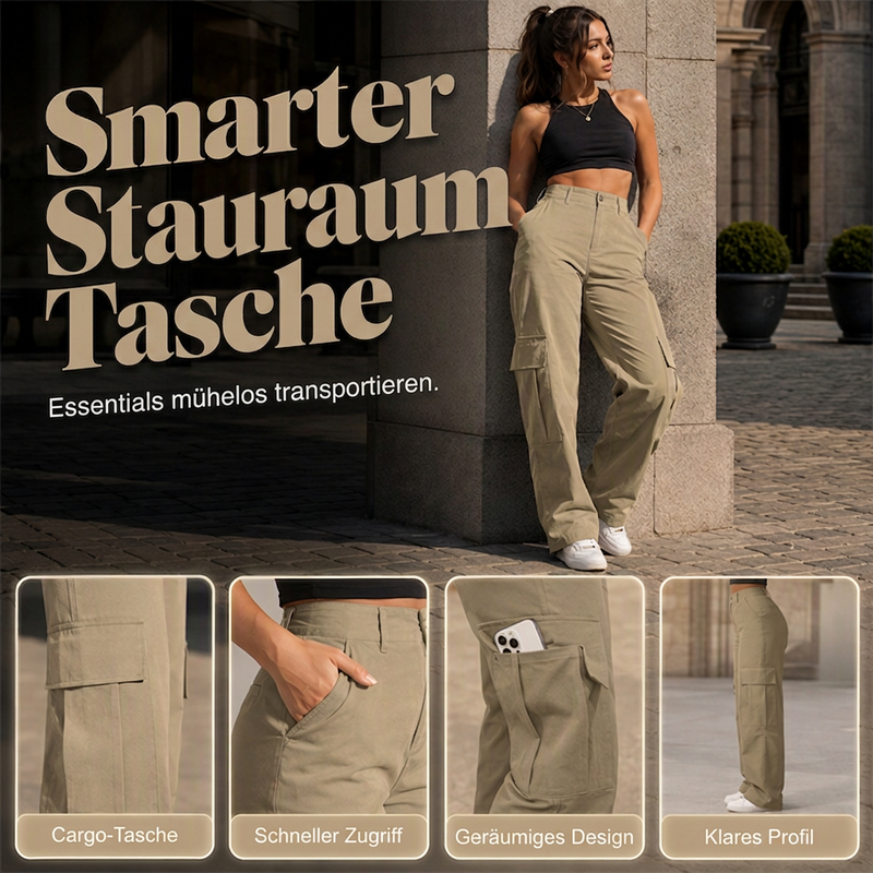 Modische, figurformende Cargohosen für Damen