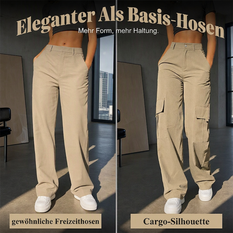 Modische, figurformende Cargohosen für Damen