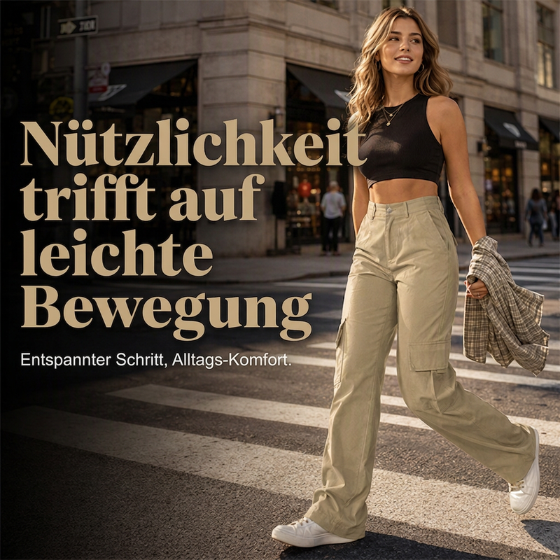 Modische, figurformende Cargohosen für Damen