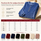 ⏰ Die Aktion läuft aus – also schnell sein lohnt sich! Lässiges, lockeres Samt-Langarmshirt für Damen mit Knopf-V-Ausschnitt