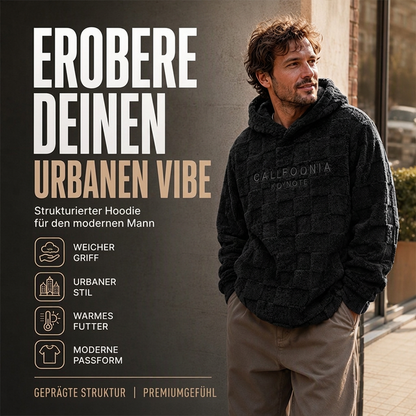 📢📢50%Rabatt!!!🎉✨Herren Plüsch-Kapuzenpullover im Schachbrettmuster