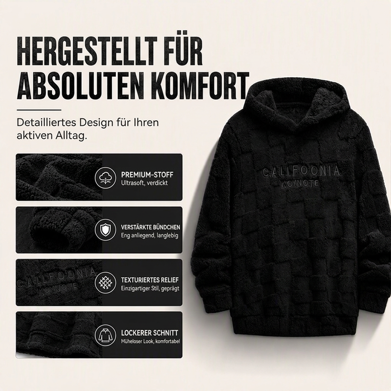 📢📢50%Rabatt!!!🎉✨Herren Plüsch-Kapuzenpullover im Schachbrettmuster