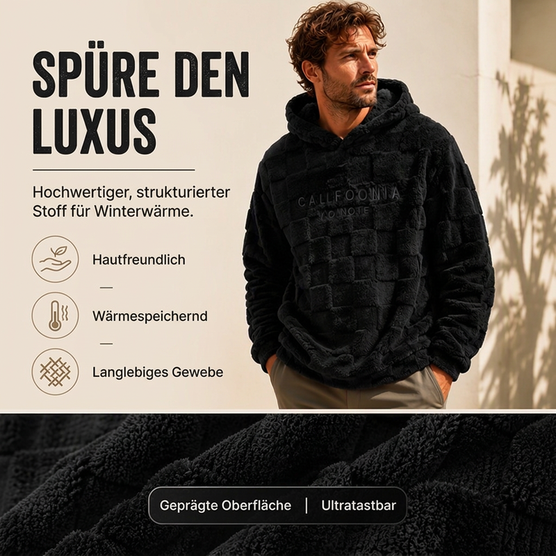 📢📢50%Rabatt!!!🎉✨Herren Plüsch-Kapuzenpullover im Schachbrettmuster
