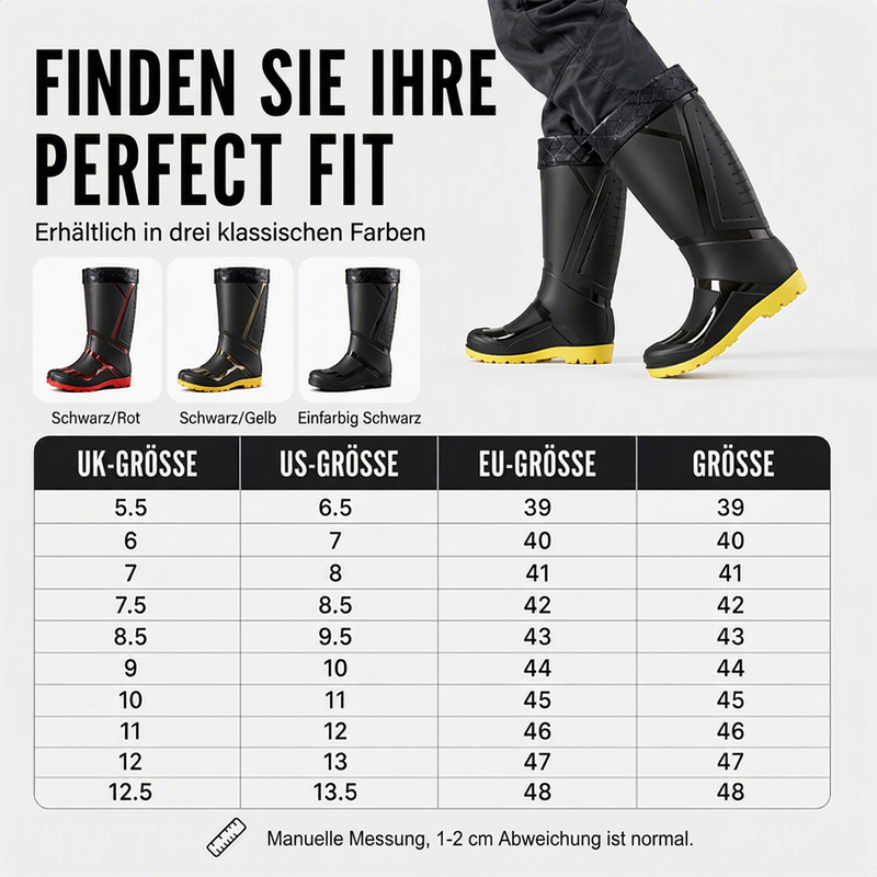 📢📢50%Rabatt!!!🎉✨Rutschfeste Herren-High-Top-Regenstiefel
